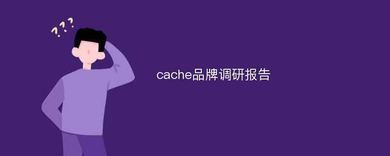 cache品牌调研报告